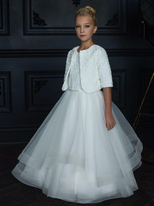 Teter Warm - Teter Warm Communion Dress - Off White - Style G06