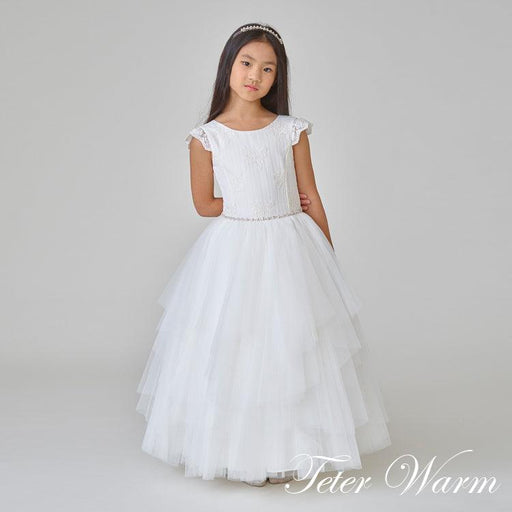 Teter Warm - Teter Warm Communion Dress - Off White - Style HS10