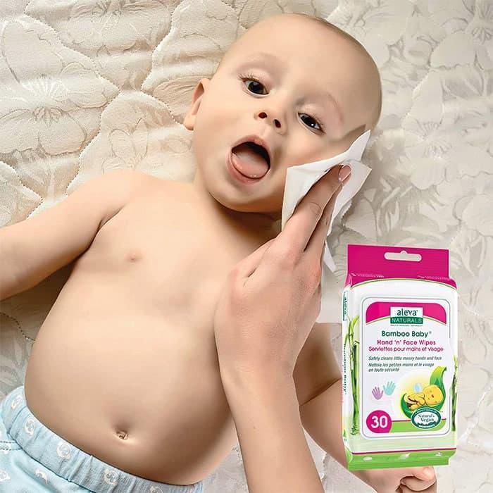 Aleva® - Aleva Bamboo Baby Hand 'n' Face Wipes - 30ct