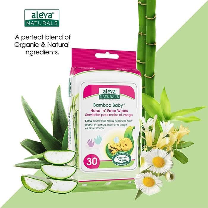 Aleva® - Aleva Bamboo Baby Hand 'n' Face Wipes - 30ct