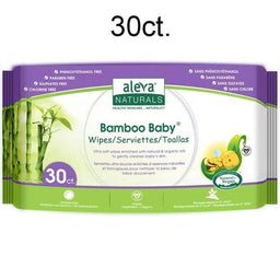 Aleva® - Aleva Bamboo Baby Wipes - 30ct
