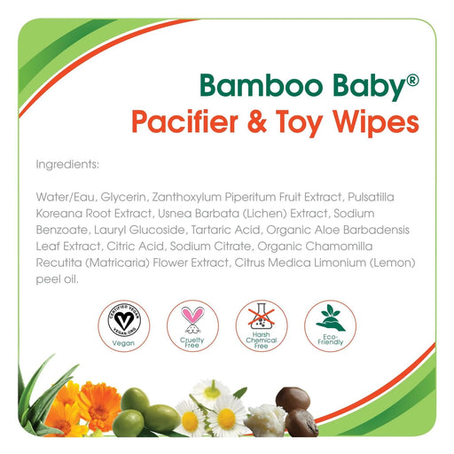 Aleva® - Aleva Naturals® Bamboo Baby® Pacifier & Toy Wipes - 30 count