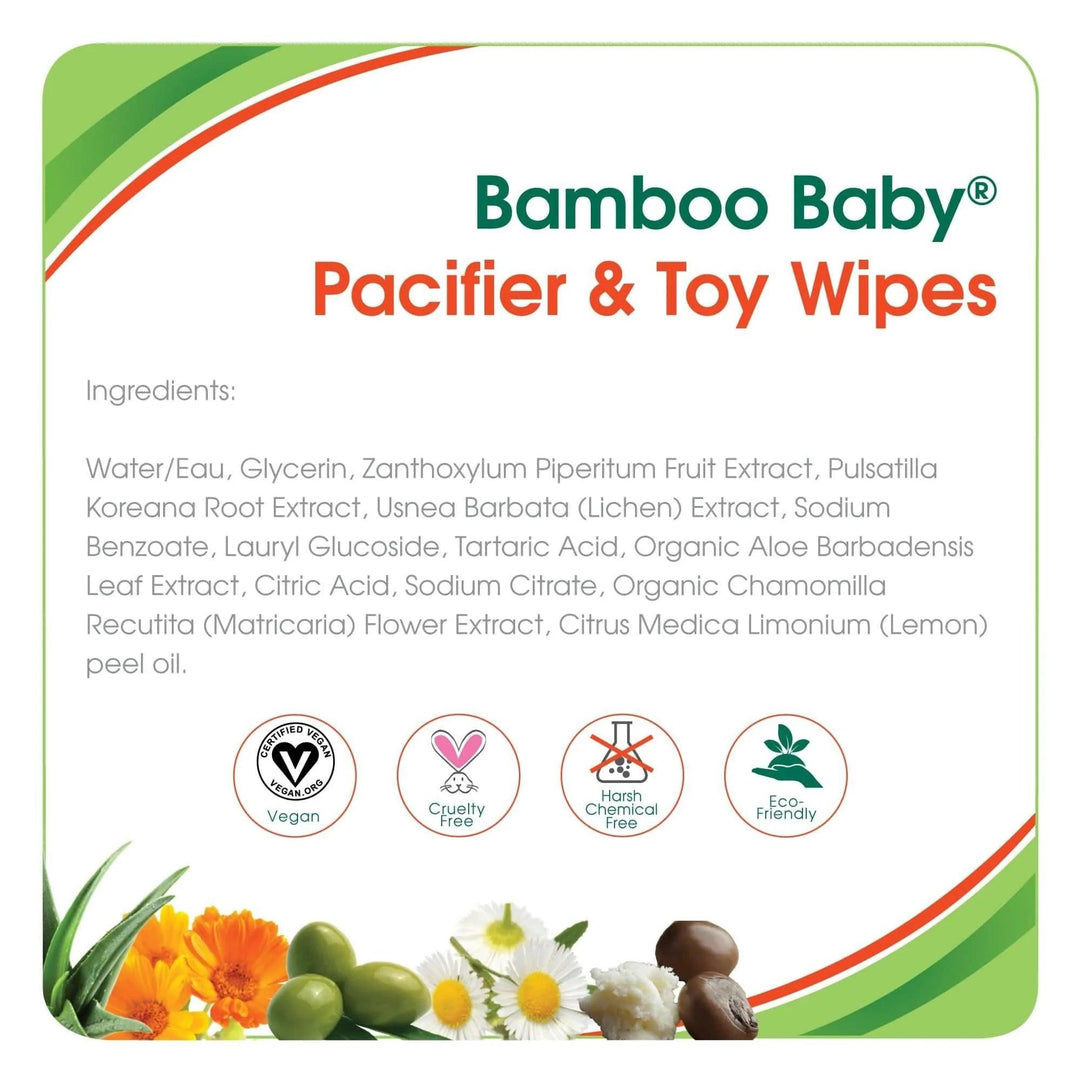 Aleva® - Aleva Naturals® Bamboo Baby® Pacifier & Toy Wipes - 30 count