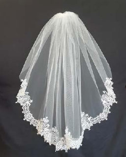 Anja's Dream - Anja's Dream Joan Calabrese Veil Venice Lace Edge DW