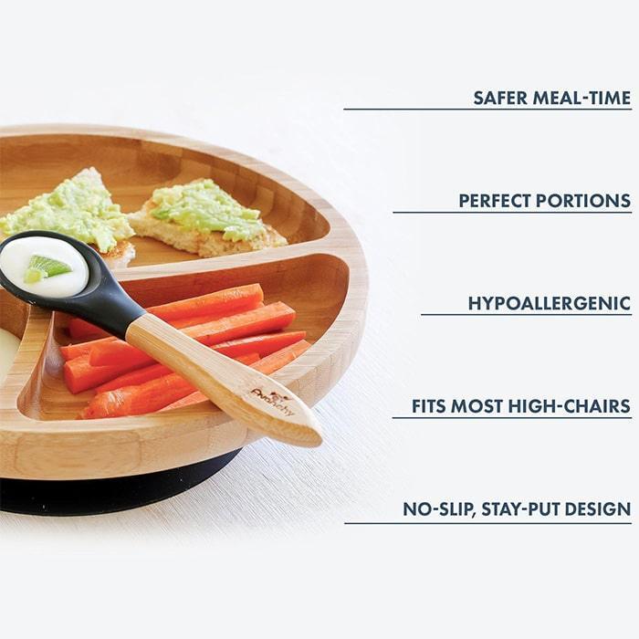 Avanchy® - Avanchy Bamboo Baby Plate & Spoon Set