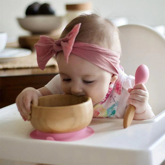 Avanchy® - Avanchy Bamboo Baby Suction Bowl & Spoon Set