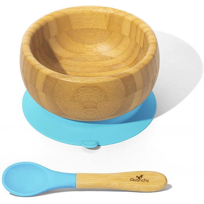 Avanchy® - Avanchy Bamboo Baby Suction Bowl & Spoon Set