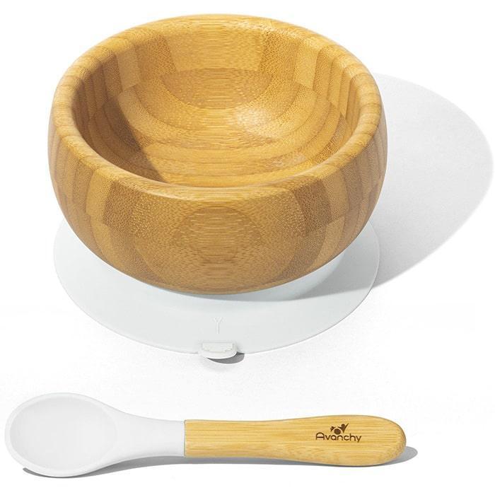 Avanchy® - Avanchy Bamboo Baby Suction Bowl & Spoon Set