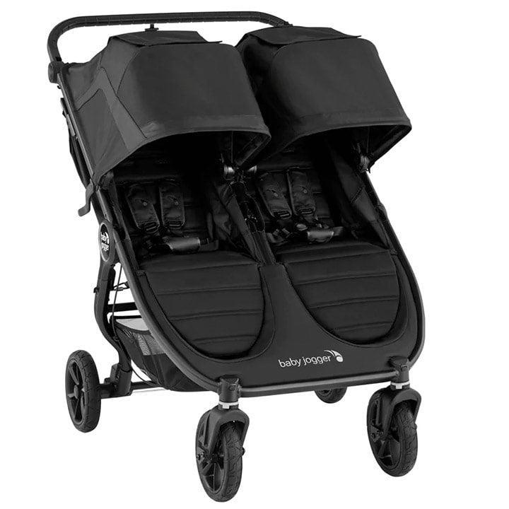 Baby Jogger® - Baby Jogger City Mini GT2 Double Stroller – Jet | All-Terrain, Side-by-Side, One-Hand Fold