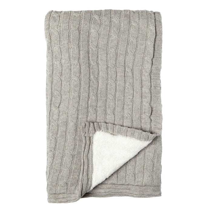 Baby Mode® - Baby Mode Cable Knit Sherpa Blanket