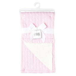 Baby Mode® - Baby Mode Cable Knit Sherpa Blanket