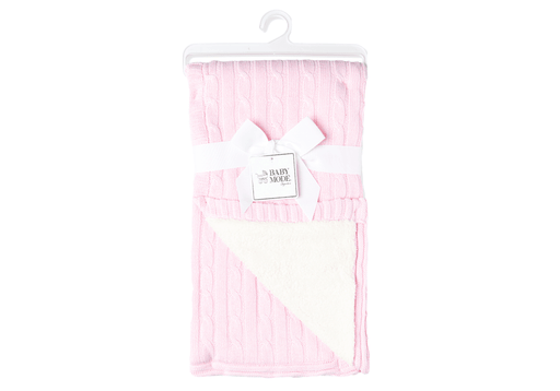 Baby Mode® - Baby Mode Cable Knit Sherpa Blanket