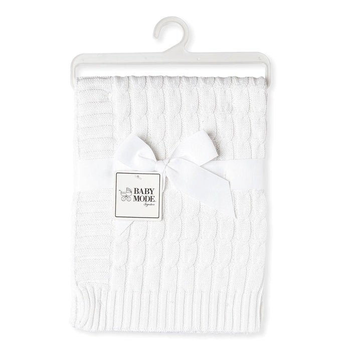 Baby Mode® - Baby Mode Knit Cable Baby Blanket