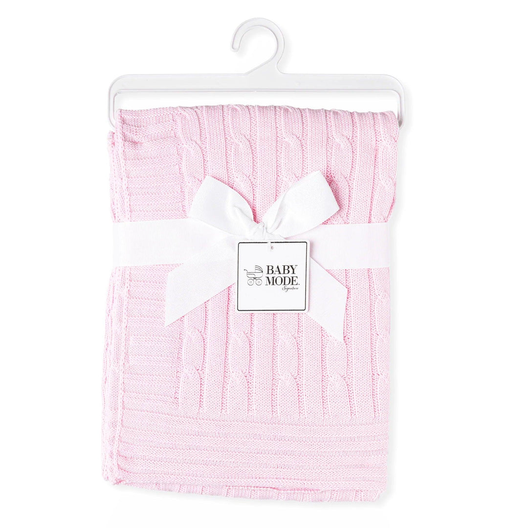 Baby Mode® - Baby Mode Knit Cable Baby Blanket