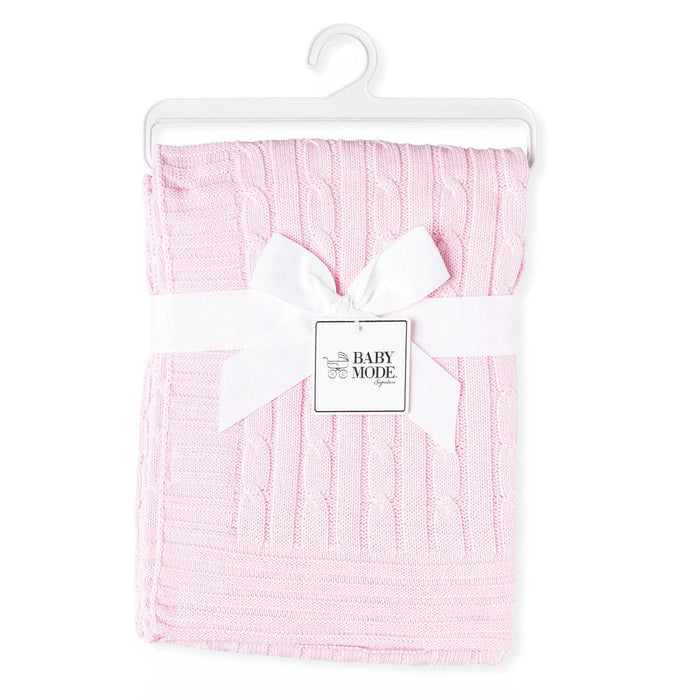 Baby Mode® - Baby Mode Knit Cable Baby Blanket