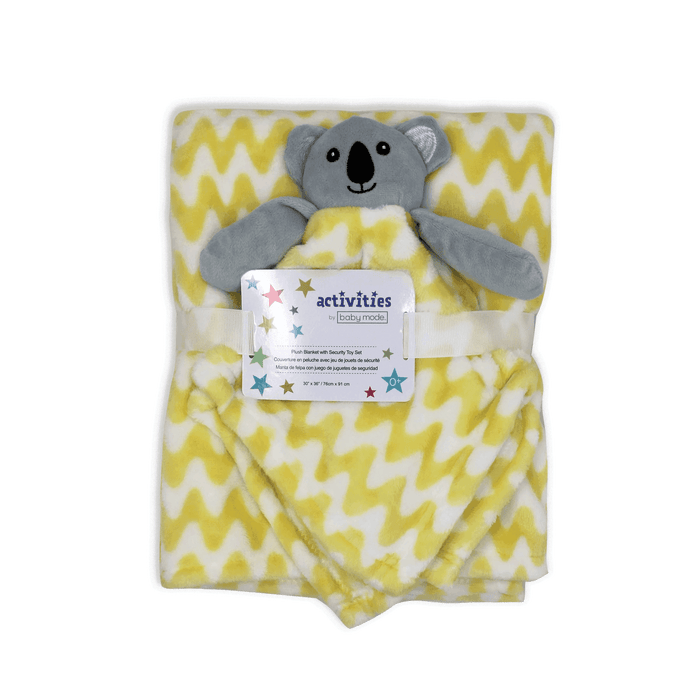 Baby Mode® - Baby Mode Plush Blankie and Blanket Set