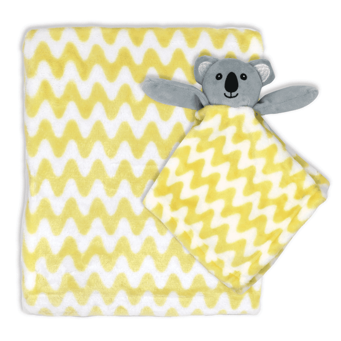 Baby Mode® - Baby Mode Plush Blankie and Blanket Set
