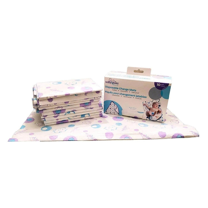 Baby Works® - Baby Works Disposable Change Mats - Pack of 10