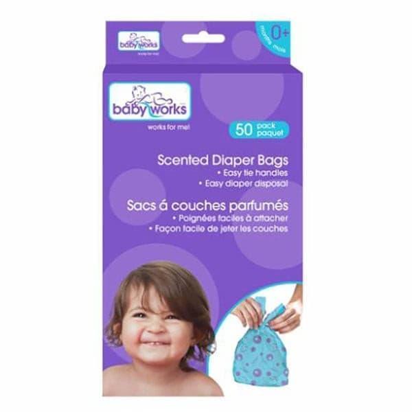 Baby Works® - Baby Works Disposable Scented Diaper Bags - 50 pack