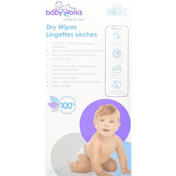 Baby Works® - Baby Works Dry Wipes - 100 count