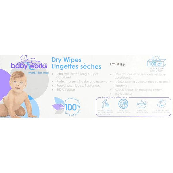 Baby Works® - Baby Works Dry Wipes - 100 count