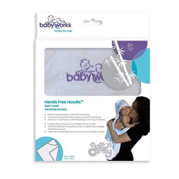 Baby Works® - Baby Works Hands Free Hoodie - Baby Bamboo Bath Towel