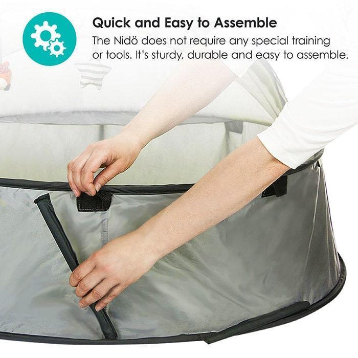 bbluv® - Nidö - 2-in-1 Travel Bed & Play Tent - SPF 50+