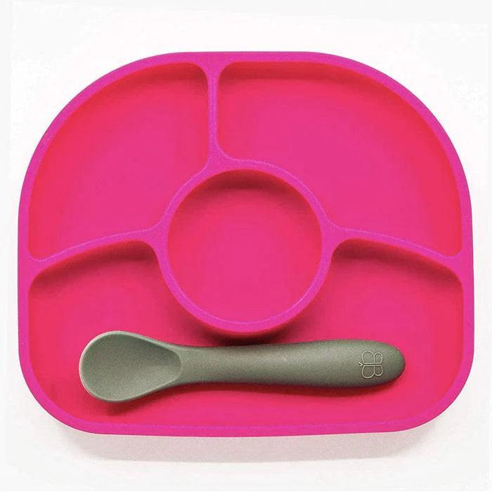 bbluv® - Yümi - Anti-Spill Silicone Plate & Spoon Set