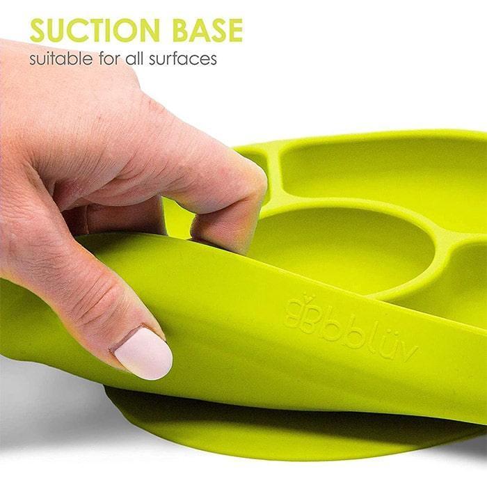 bbluv® - Yümi - Anti-Spill Silicone Plate & Spoon Set