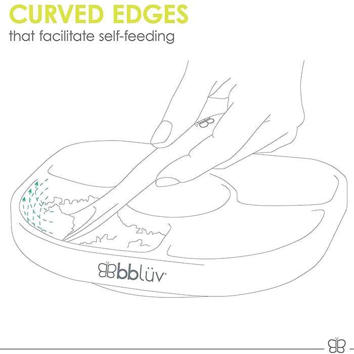 bbluv® - Yümi - Anti-Spill Silicone Plate & Spoon Set