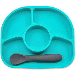 bbluv® - Yümi - Anti-Spill Silicone Plate & Spoon Set