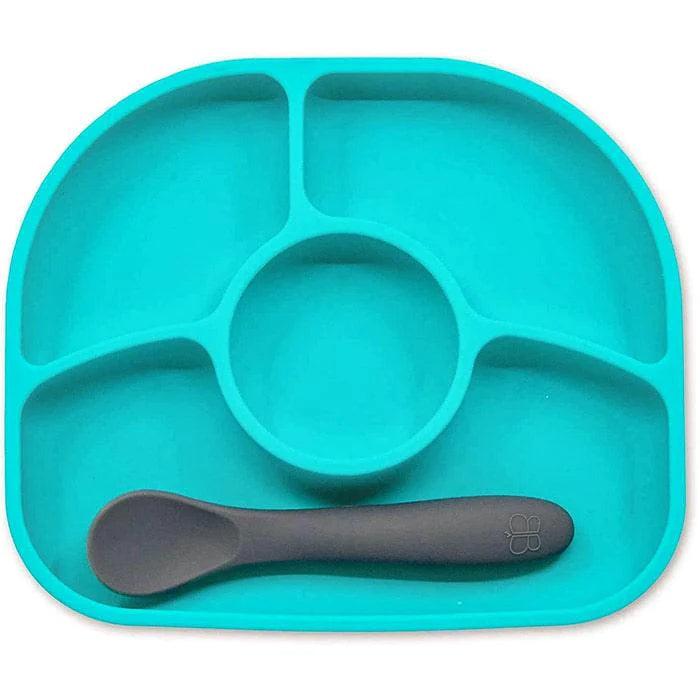 bbluv® - Yümi - Anti-Spill Silicone Plate & Spoon Set