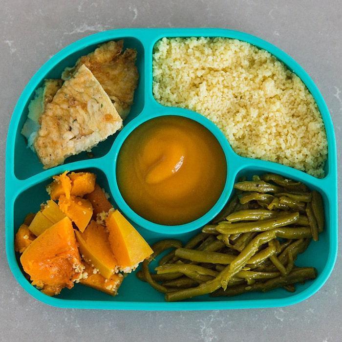 bbluv® - Yümi - Anti-Spill Silicone Plate & Spoon Set