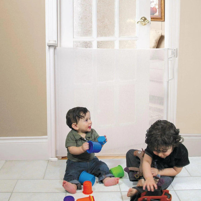 BILY® - Bily Retractable Safety Gate – Mesh Barrier for Doors, Hallways & Bottom of Stairs
