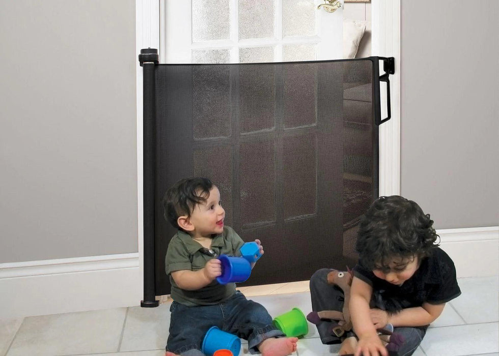 BILY® - Bily Retractable Safety Gate – Mesh Barrier for Doors, Hallways & Bottom of Stairs