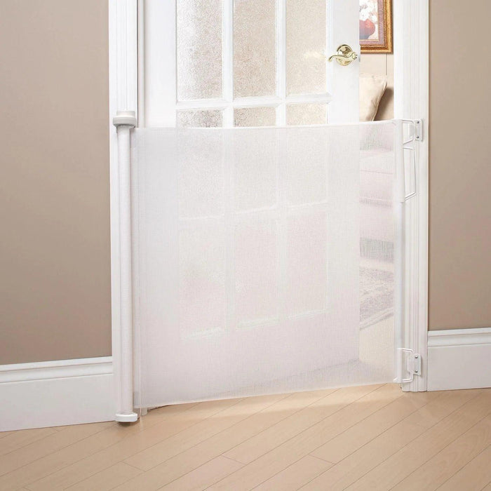 BILY® - Bily Retractable Safety Gate – Mesh Barrier for Doors, Hallways & Bottom of Stairs