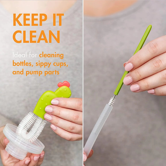Boon® - Boon Cacti Bottle Cleaning Brush Set - White