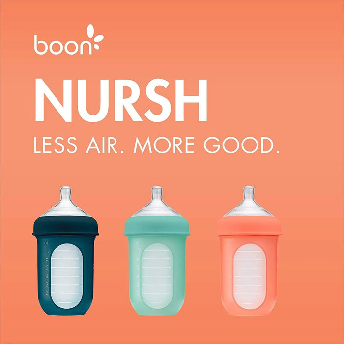 Boon® - Boon Nursh Silicone Baby Pouch Bottle - 3 Pack