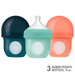 Boon® - Boon Nursh Silicone Baby Pouch Bottle 4oz/120ml - 3-pack