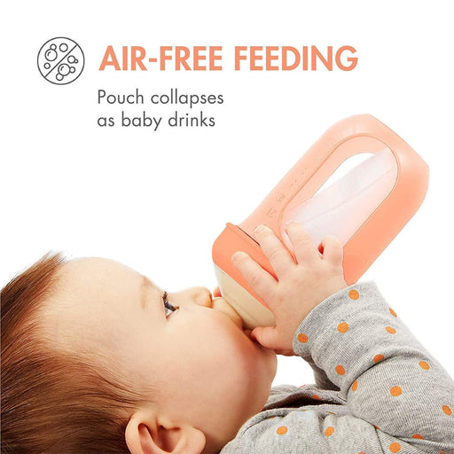 Boon® - Boon Nursh Silicone Baby Pouch Bottle 4oz/120ml - 3-pack