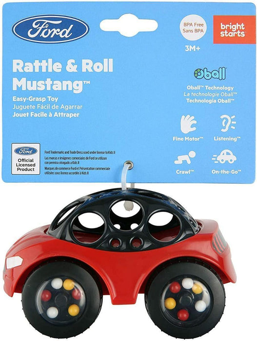 Bright Starts® - Bright Starts Ford & Roll Mustang Rattle Easy Grip Car Toy