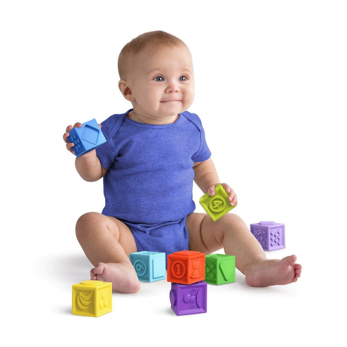 Bright Starts® - Bright Starts KaledioCubes™ 9 Stack & Squeeze Blocks