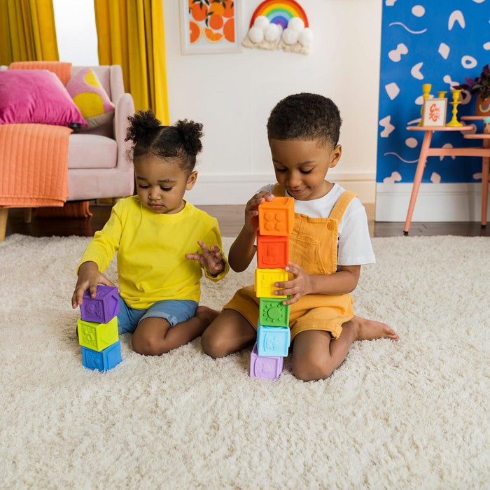Bright Starts® - Bright Starts KaledioCubes™ 9 Stack & Squeeze Blocks