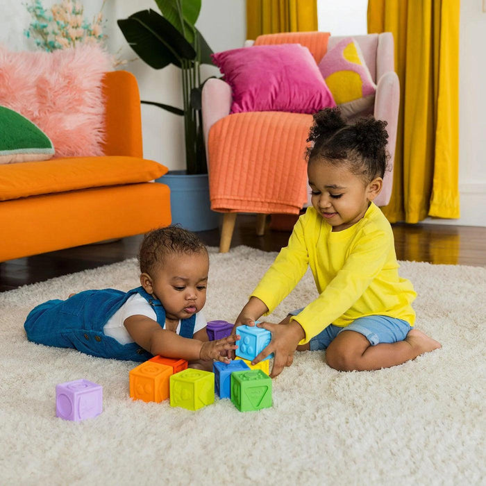 Bright Starts® - Bright Starts KaledioCubes™ 9 Stack & Squeeze Blocks