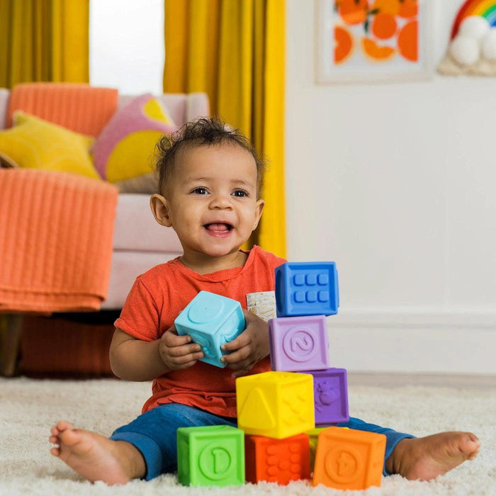 Bright Starts® - Bright Starts KaledioCubes™ 9 Stack & Squeeze Blocks
