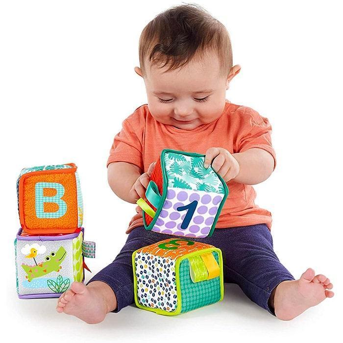 Bright Starts® - Bright Starts Soft Blocks Grab & Stack Set