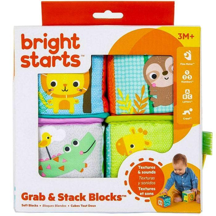 Bright Starts Soft Blocks Grab & Stack Set — Goldtex