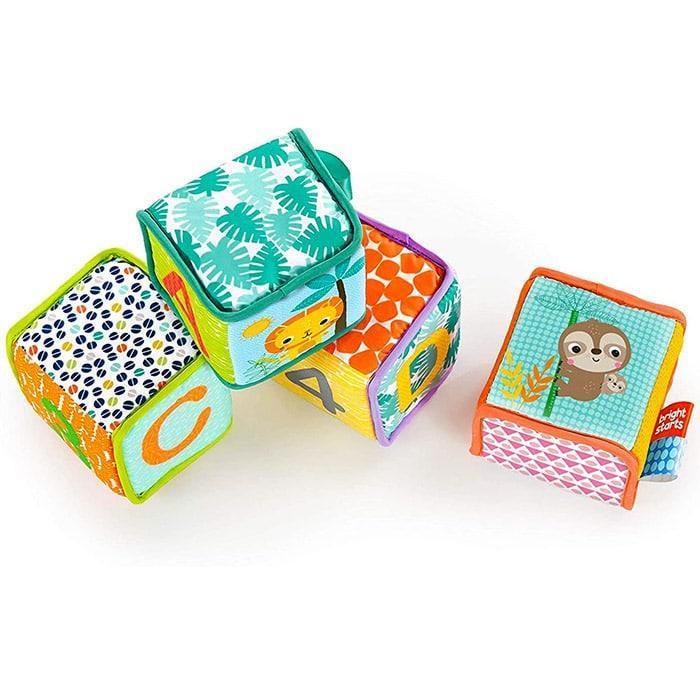 Bright Starts® - Bright Starts Soft Blocks Grab & Stack Set