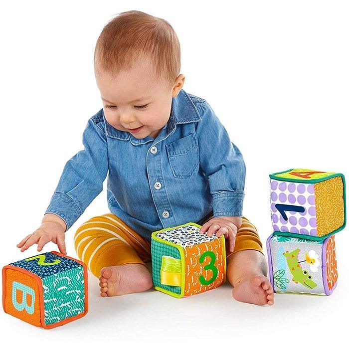 Bright Starts® - Bright Starts Soft Blocks Grab & Stack Set