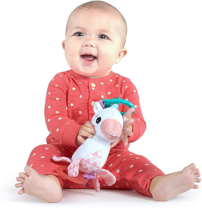 Bright Starts® - Bright Starts Sparkle & Shine Unicorn Rattle Baby Toy - Baby Pink